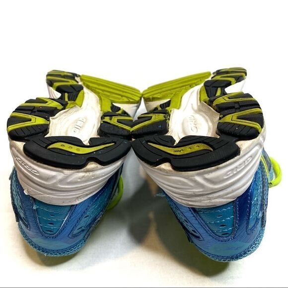 Saucony Oasis 2 grid turquoise and neon yellow running shoes size 7.5 - Picture 12 of 16
